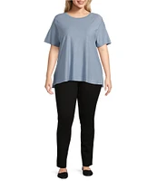Westbound Plus Size Short Sleeve Crew Neck Top