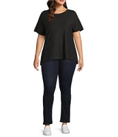 Westbound Plus Size Short Sleeve Crew Neck Top