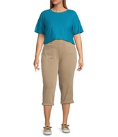 Westbound Plus Size Short Sleeve Crew Neck Top