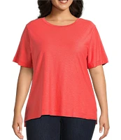 Westbound Plus Size Short Sleeve Crew Neck Top