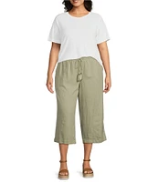 Westbound Plus Size Short Sleeve Crew Neck Top