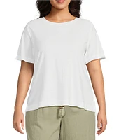 Westbound Plus Size Short Sleeve Crew Neck Top