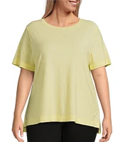 Westbound Plus Size Short Sleeve Crew Neck Top