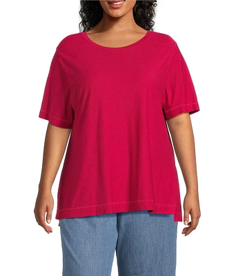 Westbound Plus Size Short Sleeve Crew Neck Top