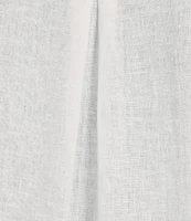 Westbound Plus Size Linen Blend Short Sleeve V-Neck Tie Front Top