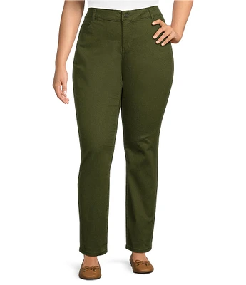 Westbound Plus Size THE FIT FORMULA Slim Straight Leg Pants