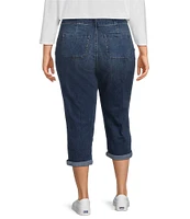 Westbound Plus Size the HIGH RISE fit Crop Pull-On Denim Jeans