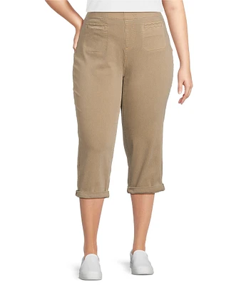 Westbound Plus Size the HIGH RISE fit Crop Pull-On Pants