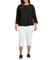 Westbound Plus Size the HIGH RISE fit Crop Pull-On Pants