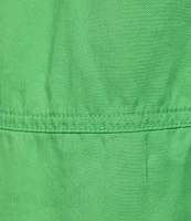 Westbound Plus Size Woven 3/4 Roll-Tab Sleeve Henley Top