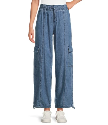 Westbound Pull-On Crosshatch Bungee Waistband Pants