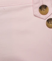Westbound Pull-On Button Embellished Marina Shorts