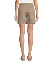 Westbound Pull-On Button Embellished Marina Shorts