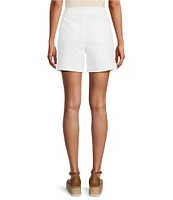 Westbound Pull-On Button Embellished Marina Shorts
