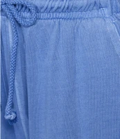 Westbound Pull-On Cropped Drawstring Terry Pants