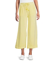 Westbound Pull-On Cropped Drawstring Terry Pants