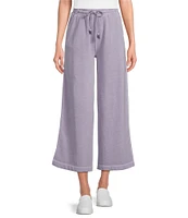 Westbound Pull-On Cropped Drawstring Terry Pants