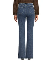 Westbound Pull-On Denim High Rise Pintuck Bootleg Pant