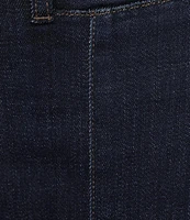 Westbound Pull-On Denim High Rise Pintuck Bootleg Pant