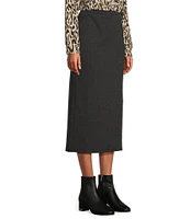 Westbound Pull-On Midi Ribbed Skirt