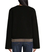 Westbound Reversible Collarless Button Front Jacket