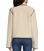 Westbound Reversible Collarless Button Front Jacket