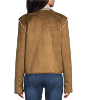 Westbound Reversible Collarless Button Front Jacket