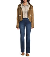Westbound Reversible Collarless Button Front Jacket
