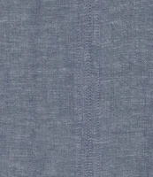 Westbound Short Linen Blend Sleeve V-Neck Tie Front Top