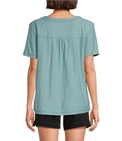 Westbound Short Sleeve V-Neck Top