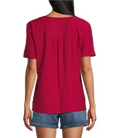 Westbound Short Sleeve V-Neck Top
