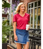 Westbound Short Sleeve V-Neck Top