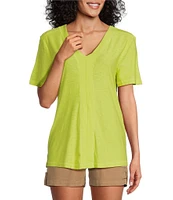 Westbound Short Sleeve V-Neck Top