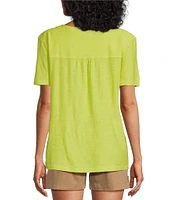Westbound Short Sleeve V-Neck Top