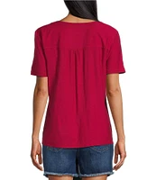 Westbound Short Sleeve V-Neck Top