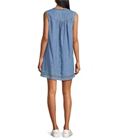 Westbound Sleeveless V-Neck Shift Dress