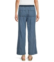 Westbound Smocked Waist Wide-Leg Linen Pants