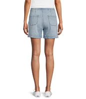 Westbound The High Rise Fit Pull-On Denim Shorts