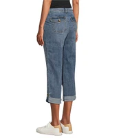 Westbound the Utility Crop Mid Rise Pull-On Denim Pants