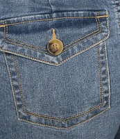Westbound the Utility Crop Mid Rise Pull-On Denim Pants
