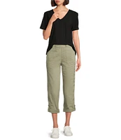 Westbound the Utility Crop Mid Rise Pull-On Pants