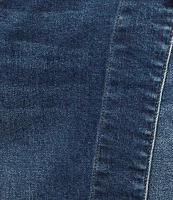 Westbound Denim Tie Wrap Fray Hem Skort