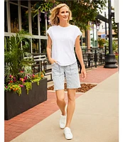 Westbound Twist Sleeve Crew Neck Top