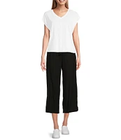 Westbound V-Neck Cap Sleeve Top