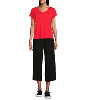 Westbound V-Neck Cap Sleeve Top