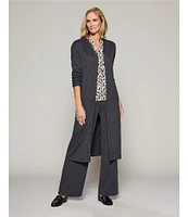 Westbound Wide Leg Pull-On Ribbed Pants