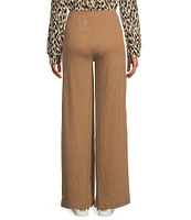 Westbound Wide Leg Pull-On Ribbed Pants