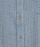 Westbound Woven Short Sleeve Button Front Top