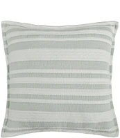 White Sand Cyprus Striped Euro Sham