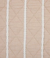 White Sand Playa Quilted-Striped Coverlet